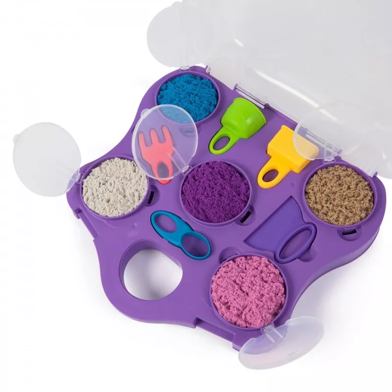 Kinetic Sand Castle Case - Lime roheline