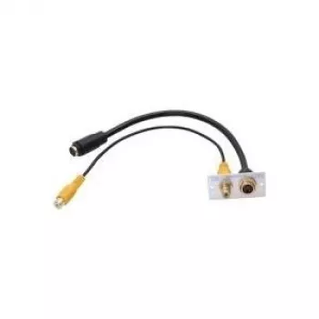 S-Video + RCA pistikupesa Kindermann 7444000505 Alumiinium 50mm
