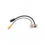 S-Video + RCA pistikupesa Kindermann 7444000505 Alumiinium 50mm