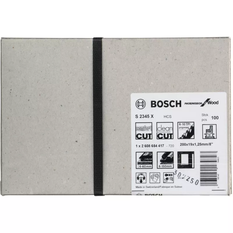 Tikksaeleht Bosch S 2345 X Kõrge süsinikusisaldusega teras 20 cm