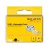 Sissetõmmatav kaabel DeLOCK USB 2.0 2-in-1 Type-A – Micro-B ja USB-C™