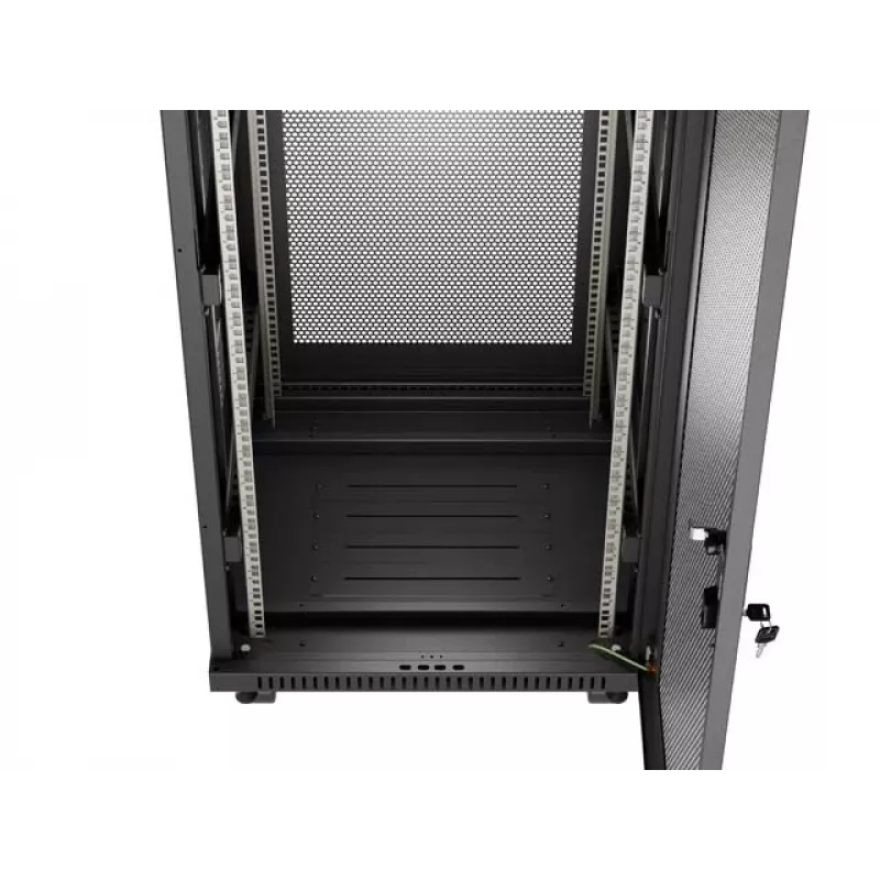 Rack cabinet LANBERG FF01-6624-23BL 24U freestanding 19 inch 600×600 mm IP20 must