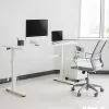 Käsitsi reguleeritava kõrgusega laud Ergo Office, max 40 kg, max kõrgus 117 cm, lauaplaadiga seismiseks ja istumiseks töötamiseks, ER-401 W