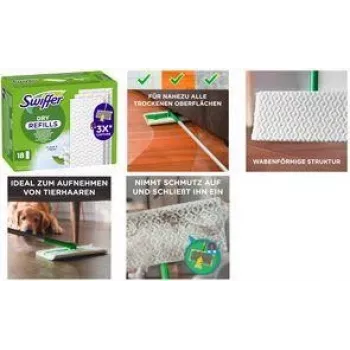 Swiffer kuivlapikomplekti täitepakend 72 tk — ühekordsed tolmulapid Swifferi pühkimisseadmetele