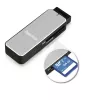 Hama 123900 kaardilugeja USB 3.2 Gen 1 (3.1 Gen 1) Must, Hõbedane