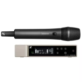 Juhtmega dünaamiline vokaalmikrofon Sennheiser EW-D 835-S UHF-juhtmeta süsteemiga, kardioidne, max SPL 154 dB, Bluetooth, XLR-3