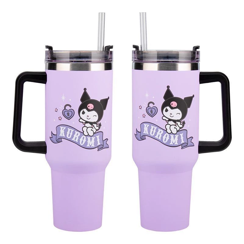 Paladone Hello Kitty Kuromi 900ml isoleeritud tass ja kõrs