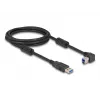 DeLOCK USB-kaabel tüüp-A-pistik tüüp-B isasele 90° vasakule nurga all 2 m