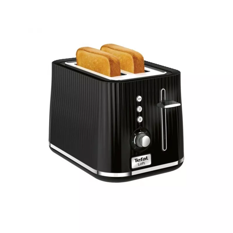 Röster Tefal Loft 2S TT761838 — 2-viiluline, 7 pruunistusastet, sulatus-/taassoendusfunktsioon, eemaldatav purualus, must