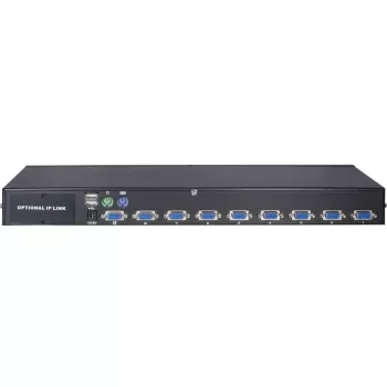 Inter-Tech KVM AS-9108DU Raamipaigaldus Must Klaviatuuri/Video/Hiire (KVM) lüliti (88887233)