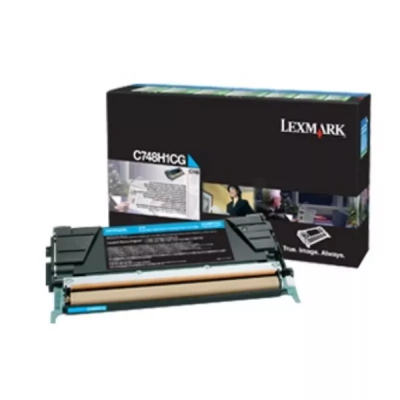 Tonerikassett Lexmark C748H3CG 10000 lehekülge tsüaan