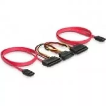 SATA All-in-One kaabel DeLOCK 84356 0,5 m punane