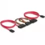 SATA All-in-One kaabel DeLOCK 84356 0,5 m punane