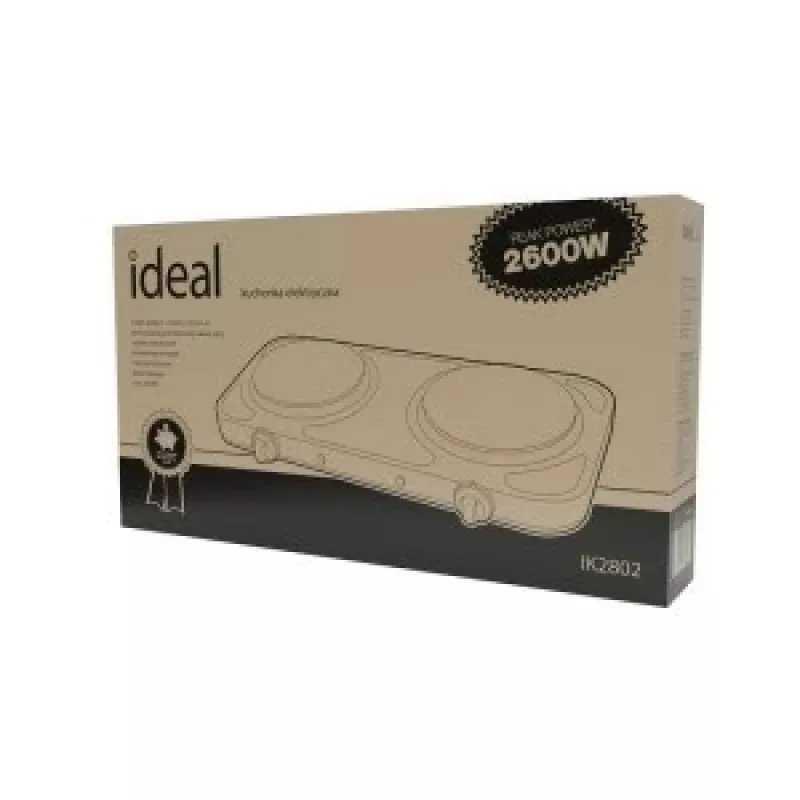 IDEAL 2-plaadiline elektripliit, maks võimsus 2600 W