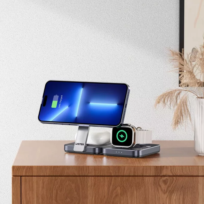 UNITEK P1300AGY01 mobiilseadme juhtmevaba laadimisvastuvõtja kõrvaklapid, mobiiltelefon/nutitelefon, nutikell USB Type-C