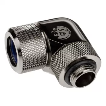 Adapter 90° BitsPower Advanced Multi-Link G1/4 tolli AG kuni 14mm OD Hardtube — pöörlev