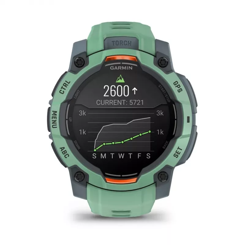 Garmin Instinct 3 AMOLED 3,05 cm (1,2) 45 mm digitaalne 390 x 390 pikslit puutetundlik roheline GPS (satelliit)