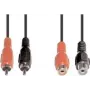 Audio kaabel e+p B 98/5 5m 2 x RCA Must Punane