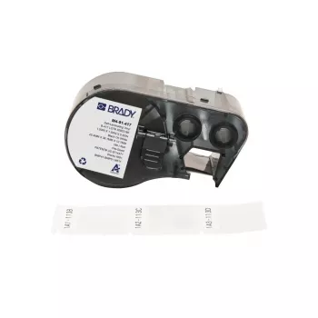Brady Corporation M4-91-417 iselamineeruv vinüül valge/läbipaistev 25,40 x 12,70 38,10 mm (170957)