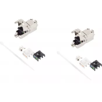 Keystone RJ45 Cat 6A pistik ShiverPeaks BS08-10002-2 tööriistavaba, 2 tk pakend