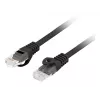 Võrgukaabel Lanberg PCU6-10CU-0200-BK Cat6 U/UTP RJ-45 otse 2 m must
