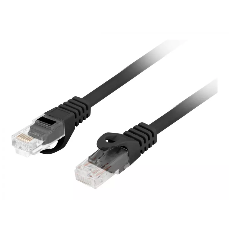 Võrgukaabel Lanberg PCU6-10CU-0200-BK Cat6 U/UTP RJ-45 otse 2 m must
