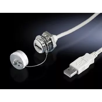 USB A - USB A kaabel, Rittal 2482.220 — 1 m, valge, isane-emane