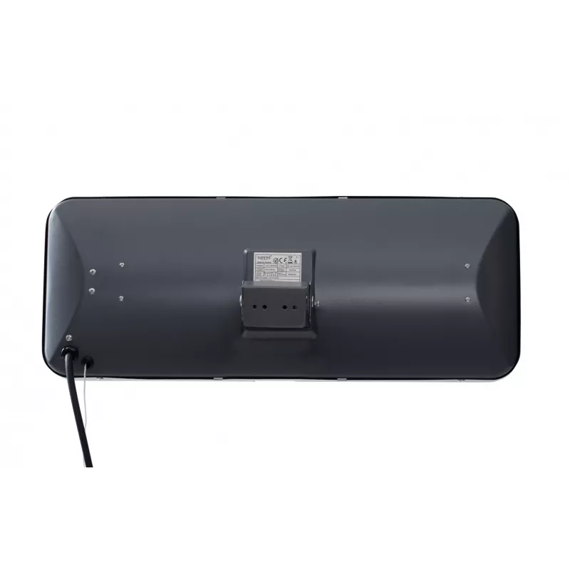 Kvartselektriline küttekeha SUNRED LUG-2000W — 2000 W, kvartsklaasiga element, välitingimustes kasutamiseks, seinale paigaldatav, IP24, must