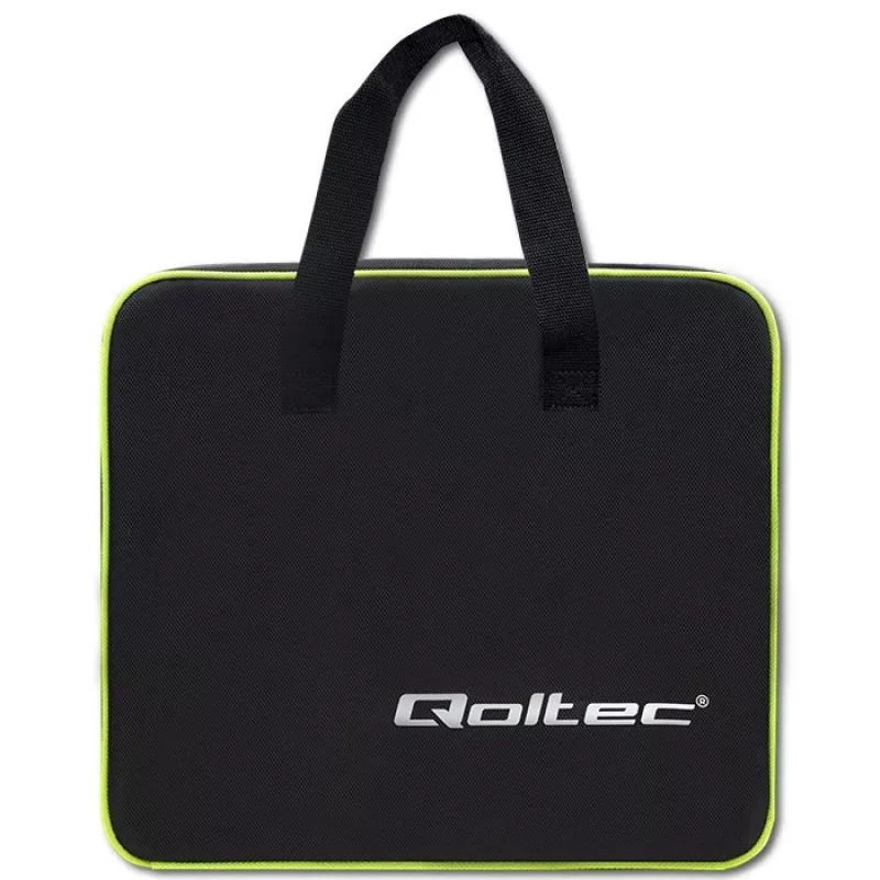 Qoltec mobiilne elektriauto laadija reguleeritav 2in1 Type2 | 7kW | 230V | CEE 3-pistik | Wi-Fi | LCD | kaasaskantav | seinakarp | 5m