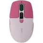 Canyon MW-26 - 2in1 juhtmevaba optiline hiir Bluetooth / 2,4 GHz - vaikne - roosa