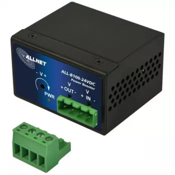 Alalis-alalisvoolu astmeline tõstemuundur ALLNET ALL-B100-24VDC: 24 VDC sisend, 48–55 VDC väljund, kuni 95 W