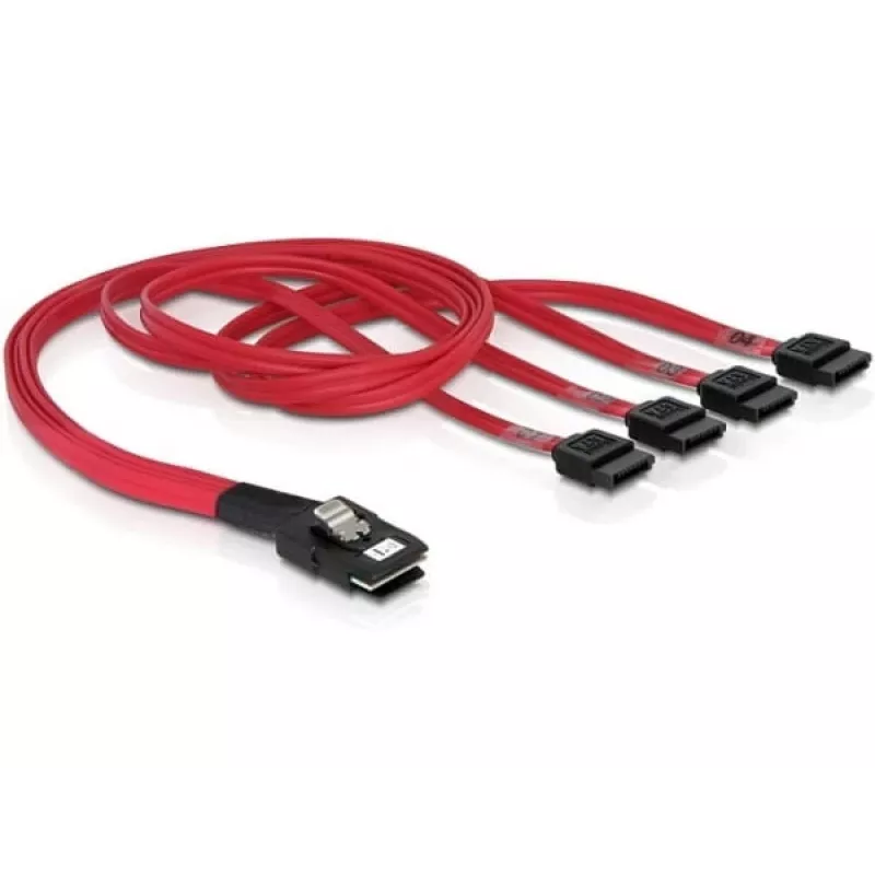 Delock - SATA- / SAS-kaabel - 4-Lane - SATA (W) kuni 36 PIN 4iMini MultiLane (M) - 50 cm (83057)