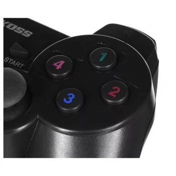 Mängupult VAKOSS GP-3925BK Must juhtmevaba RF analoog/digitaalne PC-le ja PlayStation 3-le, 12 nuppu, 2,4 GHz, nanovastuvõtja