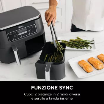 Ninja AF300 Double 7,6 L Eraldiseisev 1690 W Kuumõhufritüür Must