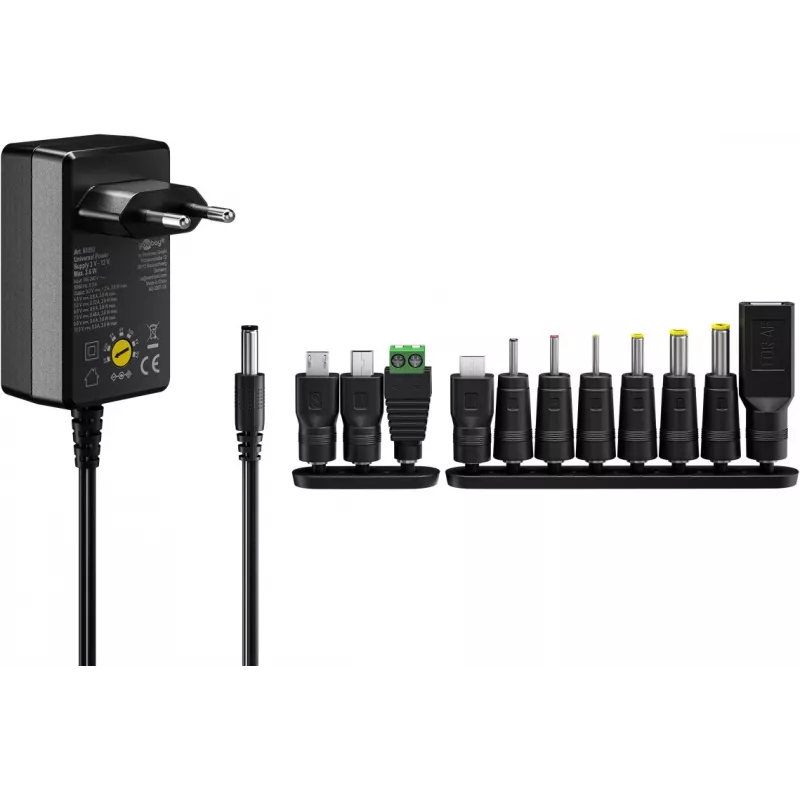 Goobay 65592 Toiteadapter Must