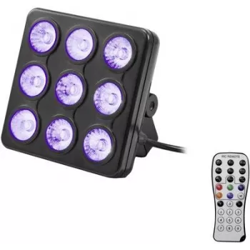 LED-efektvalgusti EUROLITE mudel 42110199, 9 LEDiga, DMX-juhtimine