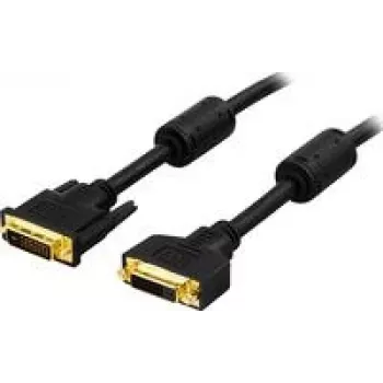 DVI-kaabel Deltaco DVI-602A 2 m DVI-D Must