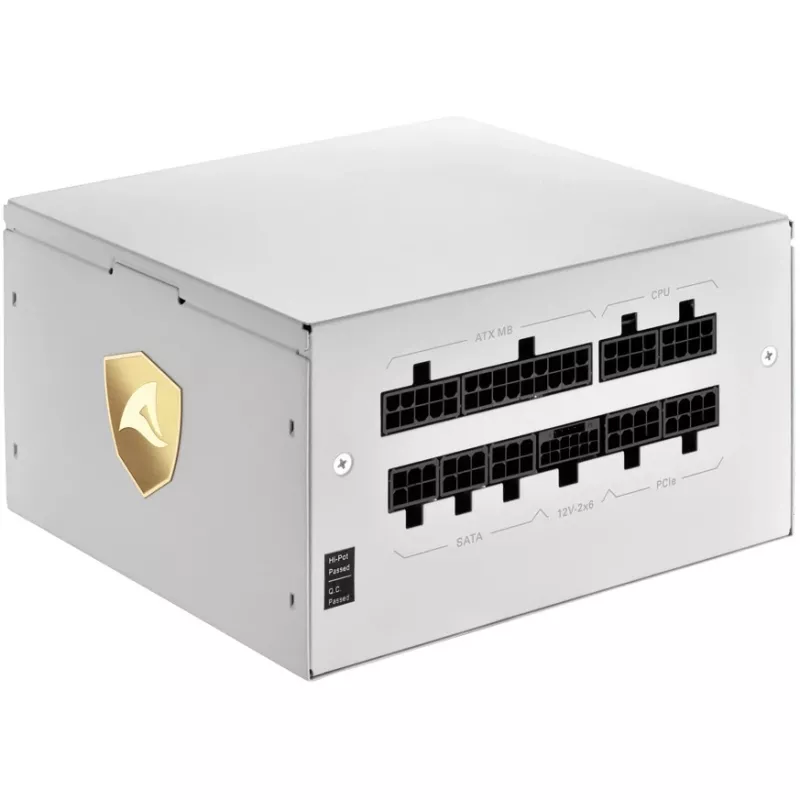 Sharkoon Rebel P20 1200 White 1x 12 Pin High Power Connector 4x PCIe kaablite haldus PC-/Serveri toiteplokk