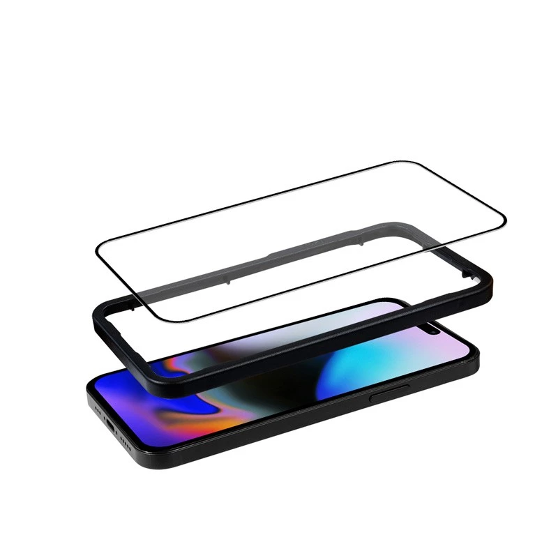 Karastatud klaas 9H täisliim iPhone 16 Pro