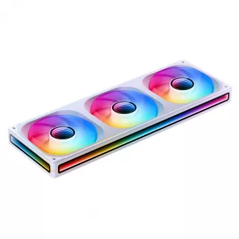 360mm ARGB PWM radiaatori ventilaatorikomplekt Jonsbo ZB-360 valge — 3x120mm PWM ARGB ventilaatorit vedelikjahutusradiaatoritele
