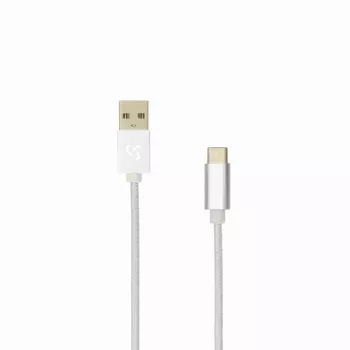 Sbox USB-TYPEC-15W USB->Type C M/M 1,5m Kookosvalge