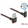 USB-kaabel DeLOCK EASY-USB 2.0 Type-A-pistik Micro-B isasele 0,5 m Must