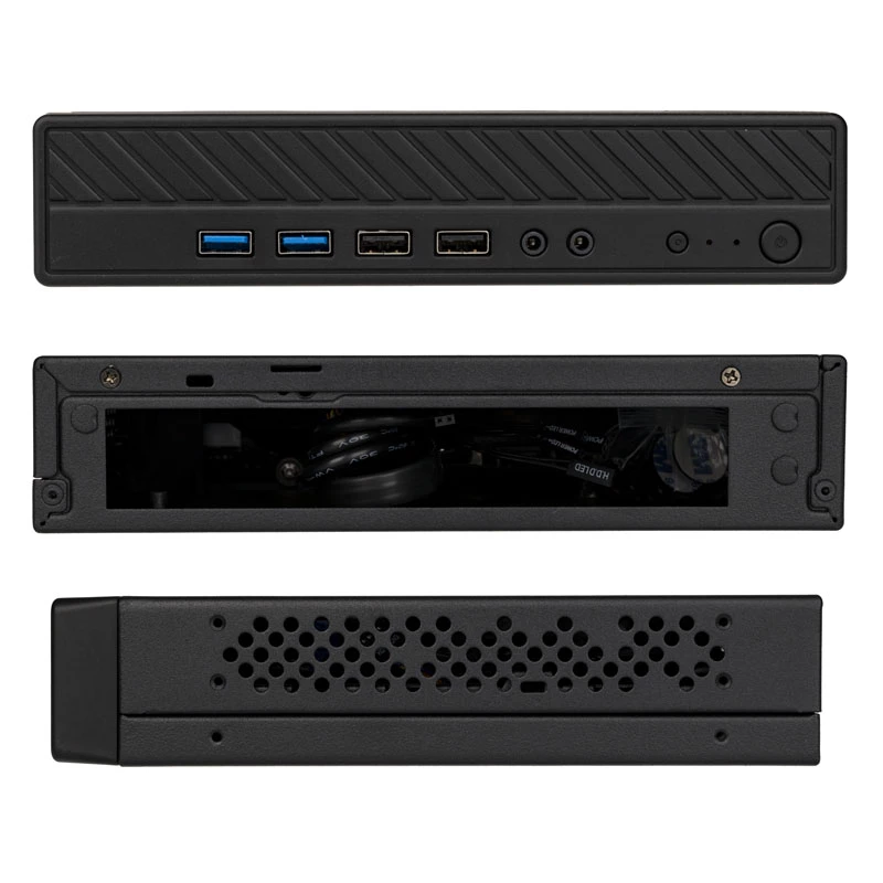 Akasa Cypher MX3 - Mini Tower - PC - SGCC - Must - Õhuke Mini-ITX - Kõvaketas - Toide (A-ITX38U3-M1B)