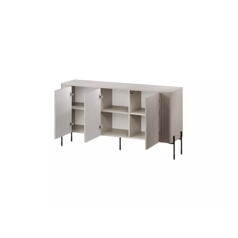 Kummut cama meble VERA 150x40x80 cm, tuhkbeež matt, puitlaastplaat, 16 mm karkass