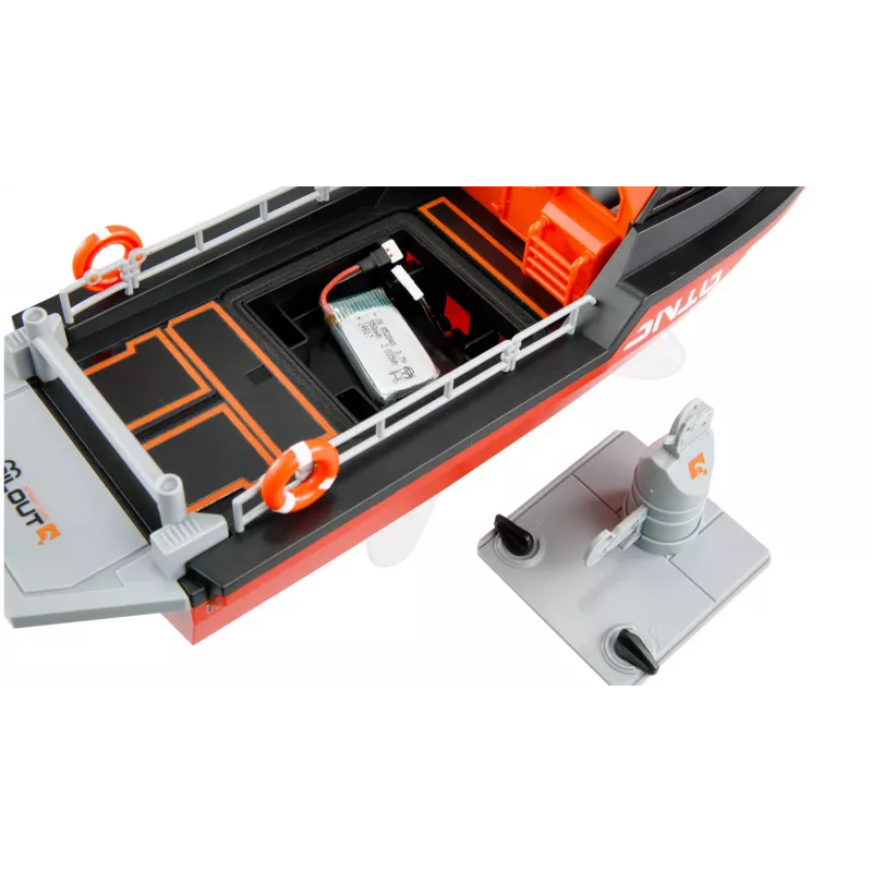 Amewi Rescue Boat 26117 — Harjadeta jugajam, 320 mm, must/punane