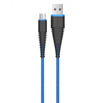 USB Micro-B kaabel Devia Fish 1 Series 5V 2.4A 1.5m sinine