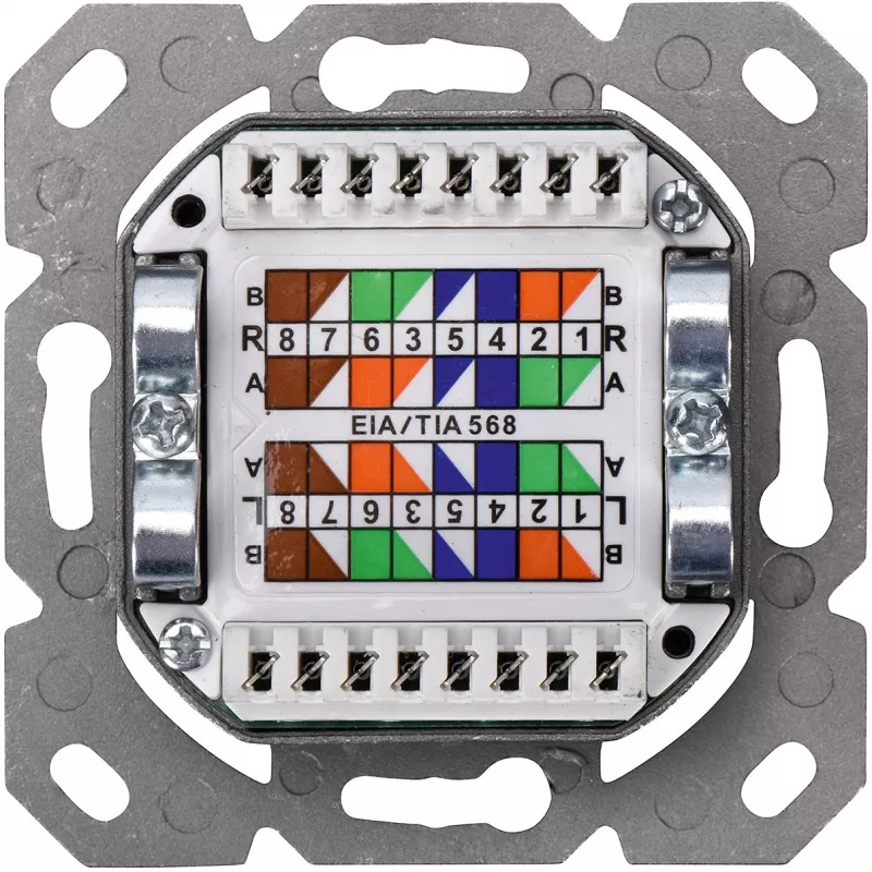 DIGITUS DN-9005-N - Ühenduspistikupesa, pindpaigaldus - RJ-45 X 2 - RAL 9010 - 2 porti (DN-9005-N)