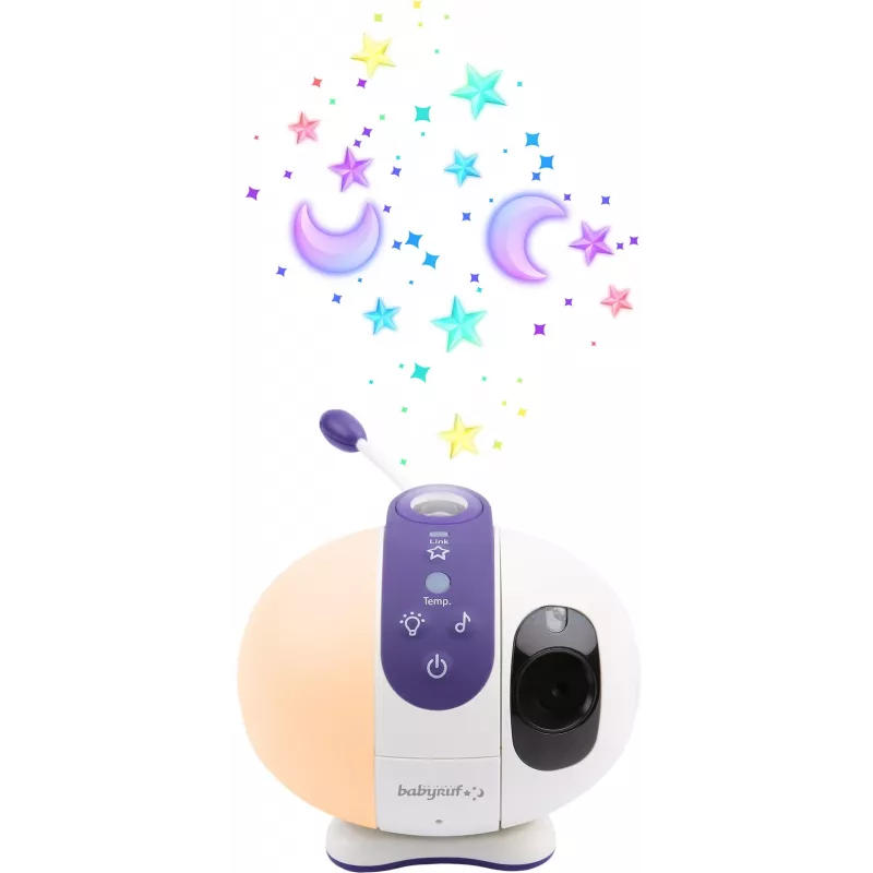 Siseruumide WiFi-panoraamkaamera Olympia BC 2000 — 2 MP, 1080p, 330° horis / 145° vert, 2,4 GHz, Android/iOS (lilla/valge)