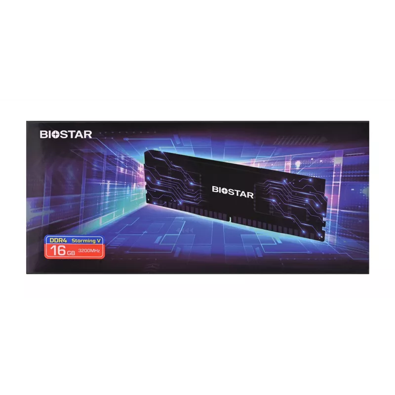 Lauaarvuti DDR4 RAM BIOSTAR 16GB 3200MHz jahutusradiaatoriga (mudel DO32NU4H16)