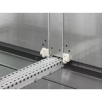 Rack plate Rittal 4590.700, steel, silver finish, single-piece